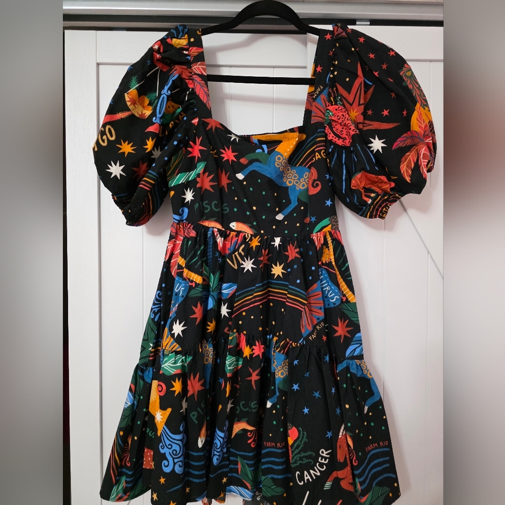 Farm Rio Zodiac Minidress - Picture 2 of 3